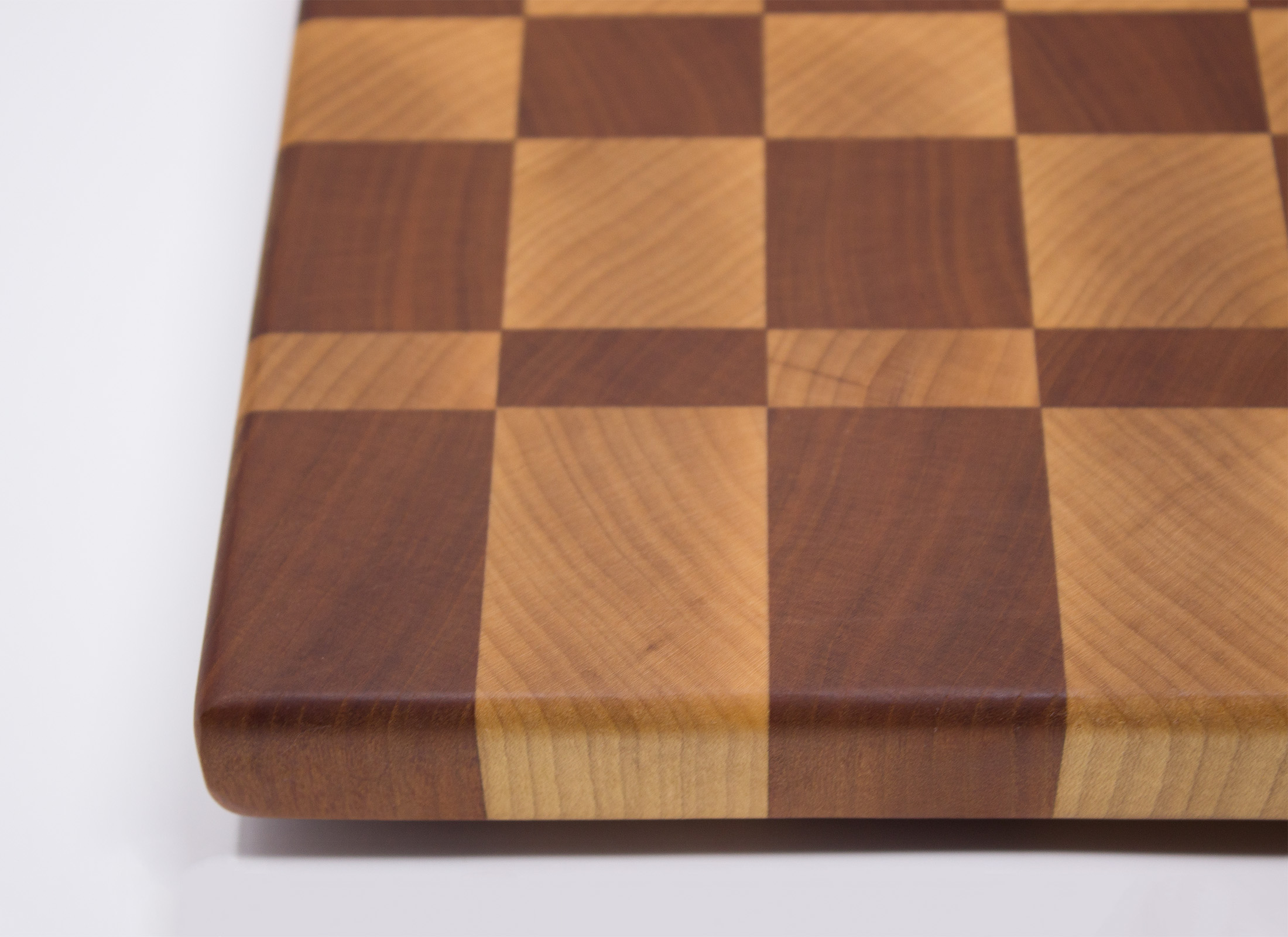 Maple and Cherry Checkerboard End Grain Cutting Board